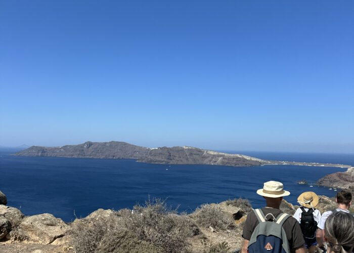 amazing views during the santorini hike